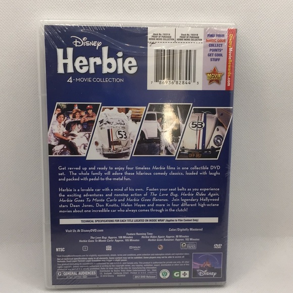 Disney Herbie 4 Dvd Movie Collection Sealed - Picture 2 of 10